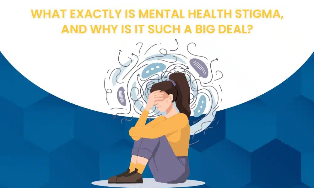 woman suffering with mental health stigma