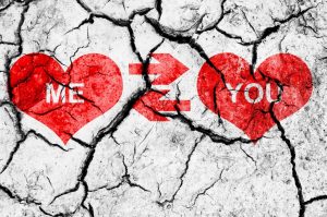 Me and You hearts symbolize dead relationships